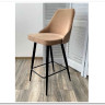 Полубарный стул NEPAL-PB БЕЖЕВЫЙ 5 велюр/ черный каркас (H=68cm) заказать по цене 7 750 руб. в Волгограде