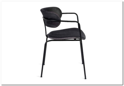 Кресло VAN HALLEN (mod. 2433S) серый/черный