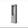 Шкаф с витриной Валенсия 1V1D1S серый Anrex заказать по цене 22 999 руб. в Волгограде