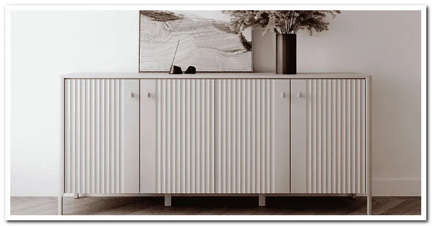 Мебель Dalia BRW комод с 3D фасадами в цвете персидский жемчуг