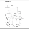 Кресло Signal CARMEN VELVET (оливковый) заказать по цене 23 645 руб. в Волгограде