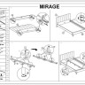 Кровать Signal MIRAGE VELVET TAP. 186 черный/золотой 160/200 заказать по цене 66 015 руб. в Волгограде