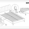 Кровать Signal MIRAGE VELVET TAP. 186 черный/золотой 160/200 заказать по цене 66 015 руб. в Волгограде