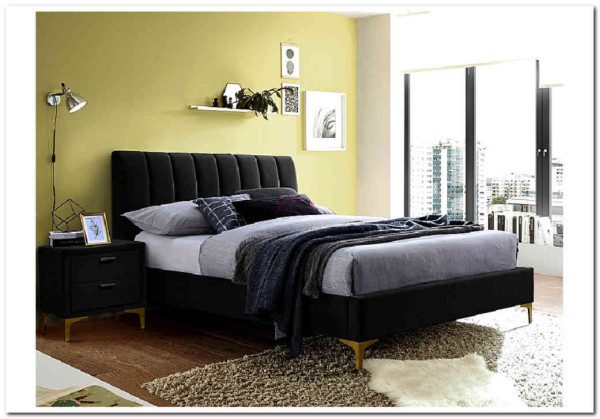 Кровать Signal MIRAGE VELVET TAP. 186 черный/золотой 160/200 заказать по цене 66 015 руб. в Волгограде