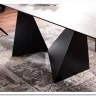 Стол обеденный Signal PETERSON Ceramic 160 раскладной (Statuario Venato белый/черный мат) заказать по цене 162 833 руб. в Волгограде