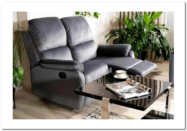 Диван-реклайнер Signal SPENCER 2 VELVET (серый) заказать по цене 68 946 руб. в Волгограде