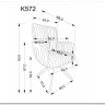 Стул кухонный Halmar K572 поворотный (серый/черный) заказать по цене 21 713 руб. в Волгограде
