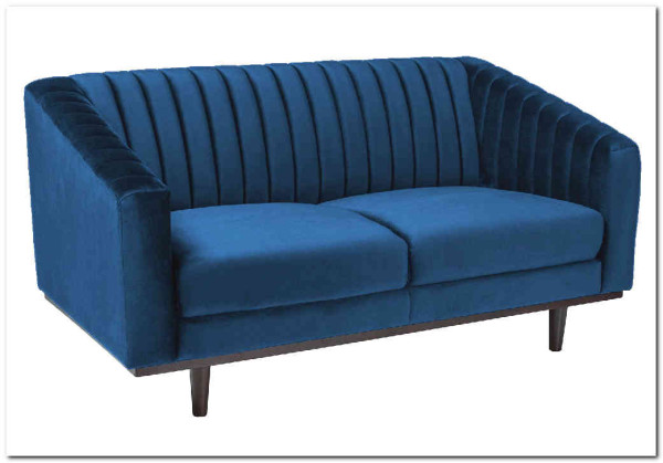 Диван ASPREY 2 Velvet Bluvel 86  Signal (синий) заказать по цене 77 733 руб. в Волгограде