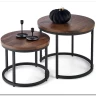 Комплект Halmar OREO 2 стола журнальных (ореховый/черный) заказать по цене 14 926 руб. в Волгограде