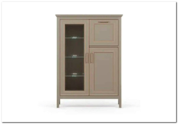 Тумба-витрина Classic глиняный серый KOM1W1D1B BRW заказать по цене 30 720 руб. в Волгограде