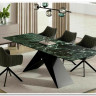 Стол обеденный Signal WESTIN Ceramic 160 раскладной (Verde Alpi морской/черный мат) заказать по цене 152 669 руб. в Волгограде