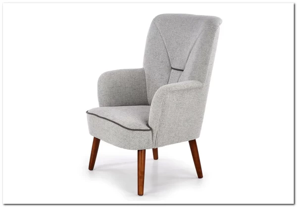 Кресло BISHOP  Halmar (светло-серый/орех) заказать по цене 41 016 руб. в Волгограде