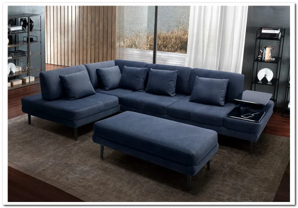 Модульный диван Милан-1 Soft Time с баром  и пуфом заказать по цене 217 067 руб. в Волгограде