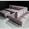 Модульный диван Милан-1 Soft Time с баром  и пуфом заказать по цене 217 067 руб. в Волгограде