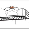 Купить Кровать Federica (mod. AT-881) 90*200 см (Day bed), красный дуб/черный с доставкой по России по цене производителя можно в магазине Другая Мебель в Волгограде