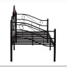 Купить Кровать Federica (mod. AT-881) 90*200 см (Day bed), красный дуб/черный с доставкой по России по цене производителя можно в магазине Другая Мебель в Волгограде