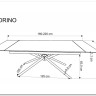 Стол обеденный Halmar VITORINO 160 раскладной (белый мрамор/черный) заказать по цене 67 342 руб. в Волгограде