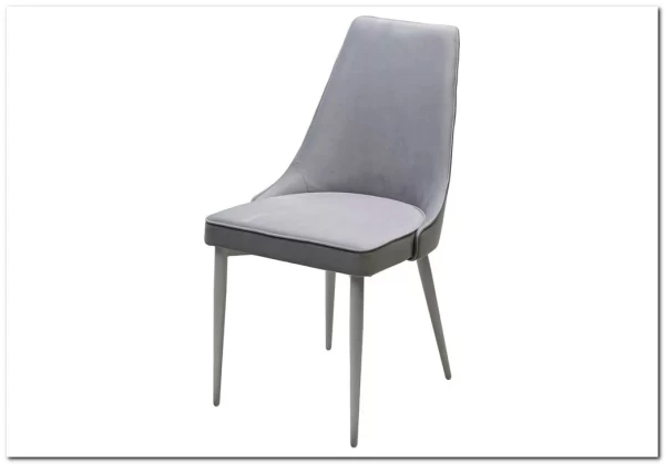 Стул NEPAL-P СВЕТЛО-СЕРЫЙ BM-4, велюр/ белый каркас заказать по цене 7 100 руб. в Волгограде