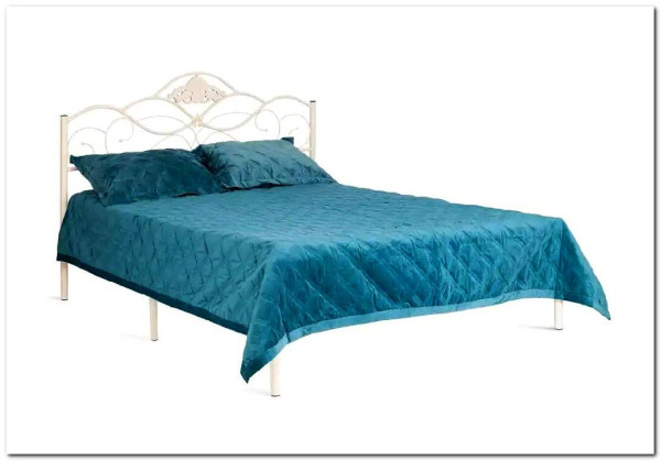 Купить Кровать Federica (mod. AT-881) 160*200 (Queen bed), Белый (butter white) с доставкой по России по цене производителя можно в магазине Другая Мебель в Волгограде