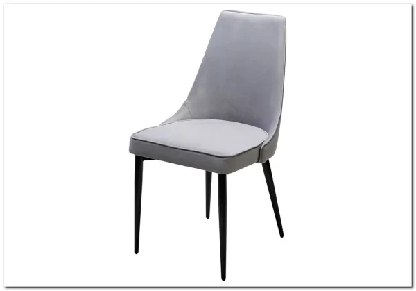 Стул NEPAL-P СВЕТЛО-СЕРЫЙ BM-4, велюр/ черный каркас заказать по цене 7 100 руб. в Волгограде