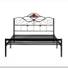Купить Кровать Federica (mod. AT-881) 160*200 (Queen bed), красный дуб/черный с доставкой по России по цене производителя можно в магазине Другая Мебель в Волгограде
