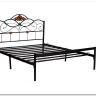 Купить Кровать Federica (mod. AT-881) 160*200 (Queen bed), красный дуб/черный с доставкой по России по цене производителя можно в магазине Другая Мебель в Волгограде