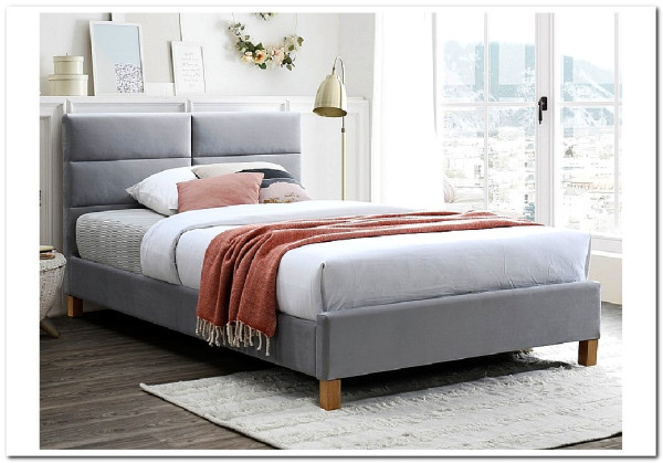 Кровать Signal SIERRA VELVET BLUVEL03 (светло-серый/дуб) 120/200 заказать по цене 32 364 руб. в Волгограде