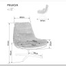 Кресло SIGNAL FELICIA Raven 44 корица/бежевый/черный мат заказать по цене 39 807 руб. в Волгограде