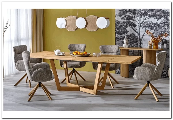 Стол обеденный Halmar MASSIVE 3 160 (дуб натуральный/дуб натуральный) заказать по цене 120 551 руб. в Волгограде