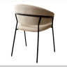 Стул ГЕММА цвет бежевый #H06 велюр / черный каркас заказать по цене 6 500 руб. в Волгограде