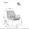 Кресло SIGNAL CELLA Brego 68 карри/черный заказать по цене 24 687 руб. в Волгограде