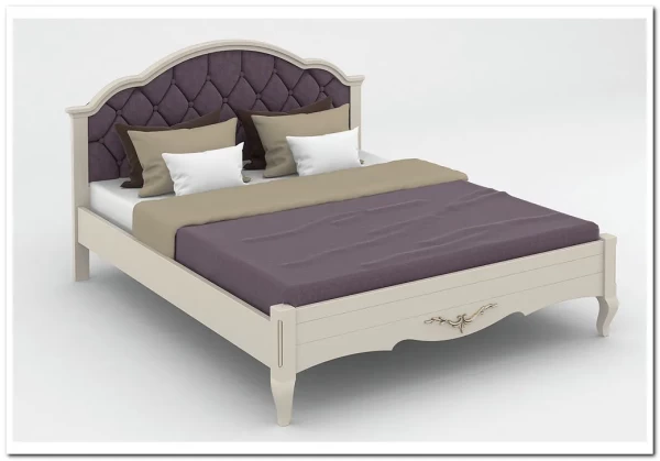 Кровать с каретной стяжкой Флоренция из массива бука заказать по цене 66 096 руб. в Волгограде