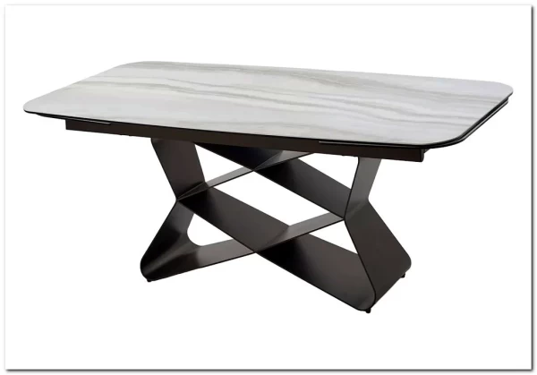 Стол ABSALON 180 ICE AGATE, керамика, стекло / Шоколадное золото каркас, ®DISAUR заказать по цене 109 700 руб. в Волгограде