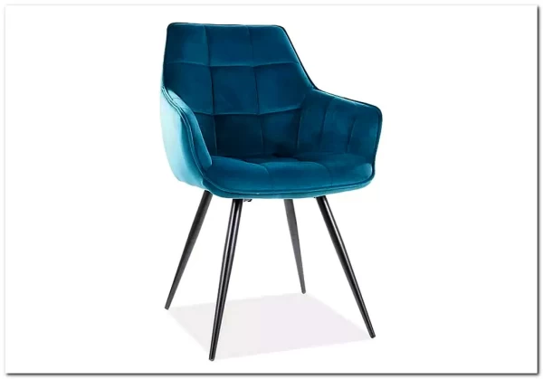 Стул кухонный LILIA VELVET  Signal (бирюзовый/черный) заказать по цене 15 867 руб. в Волгограде