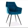 Стул кухонный LILIA VELVET  Signal (бирюзовый/черный) заказать по цене 15 867 руб. в Волгограде