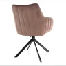 Стул кухонный Signal AZALIA Velvet Bluvel 38 поворотный (капучино/черный) заказать по цене 20 033 руб. в Волгограде