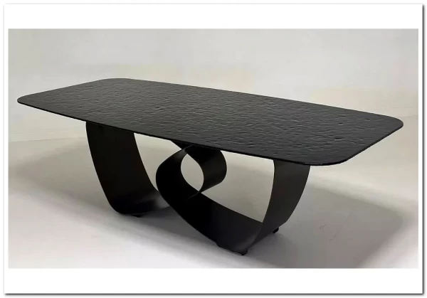 Стол TOVE 240 GREY, стекло BUBBLE / Шоколадное золото каркас ®DISAUR заказать по цене 150 500 руб. в Волгограде