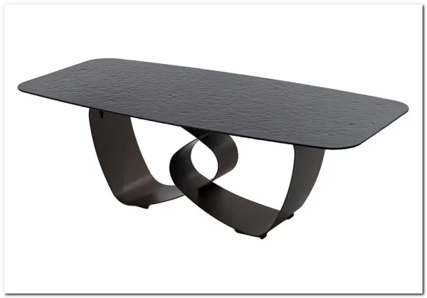 Стол TOVE 240 GREY, стекло BUBBLE / Шоколадное золото каркас ®DISAUR заказать по цене 150 500 руб. в Волгограде