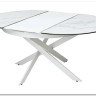 Стол TRENTO 120 HIGH GLOSS STATUARIO Белый мрамор глянцевый, керамика/ белый каркас заказать по цене 73 620 руб. в Волгограде