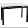 Стол обеденный Signal GD017 110 раскладной (белый мрамор/черный мат) заказать по цене 30 122 руб. в Волгограде