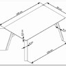 Стол обеденный Halmar HALIFAX (серый/черный) заказать по цене 37 992 руб. в Волгограде