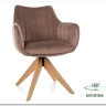Стул кухонный Signal AZALIA D Velvet Bluvel 40 поворотный (темно-бежевый/дуб) заказать по цене 21 209 руб. в Волгограде