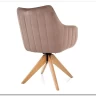 Стул кухонный Signal AZALIA D Velvet Bluvel 40 поворотный (темно-бежевый/дуб) заказать по цене 21 209 руб. в Волгограде