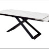 Стол LIVORNO 180 MATT WHITE MARBLE SOLID CERAMIC / BLACK заказать по цене 88 950 руб. в Волгограде