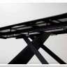 Стол LIVORNO 180 MATT WHITE MARBLE SOLID CERAMIC / BLACK заказать по цене 88 950 руб. в Волгограде