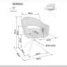 Стул кухонный Signal BORGO Raven 18 поворотный (темно-серый/черный) заказать по цене 19 050 руб. в Волгограде