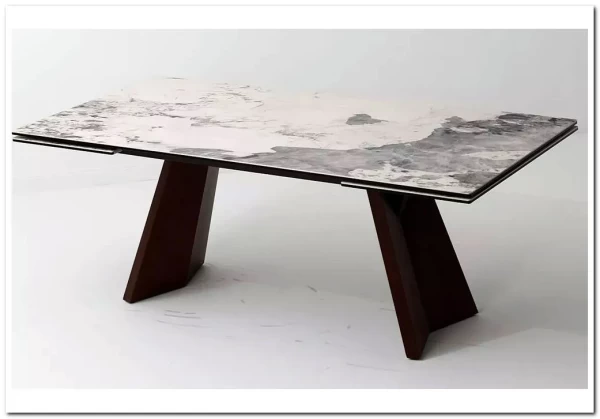 Стол BRIAN 200 MATTE PANDORA керамика на стекле/ Орех, ®DISAUR заказать по цене 133 100 руб. в Волгограде