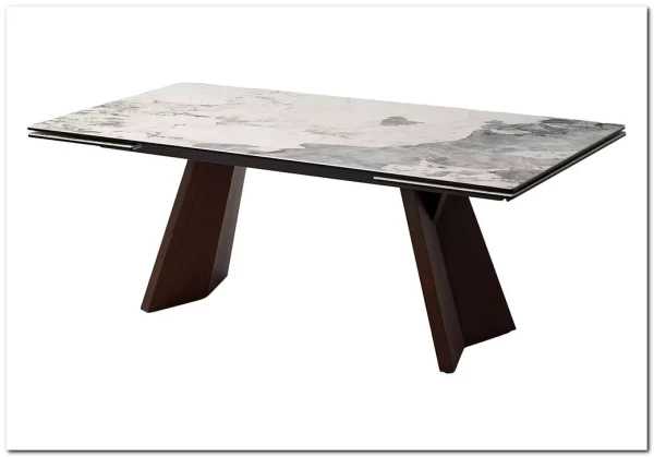 Стол BRIAN 200 MATTE PANDORA керамика на стекле/ Орех, ®DISAUR заказать по цене 133 100 руб. в Волгограде