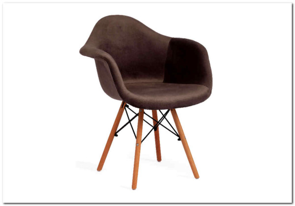 Кресло Secret De Maison CINDY SOFT (EAMES) (mod. 101) серый (HLR 24)/натуральный заказать по цене 7 720 руб. в Волгограде