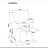 Кресло Signal CARMEN VELVET (серый) заказать по цене 23 645 руб. в Волгограде